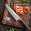 PAUDIN Chef Knife, 8 Inch High Carbon Stainless Steel Sharp Kitchen Knife with Ergonomic Handle, Gift Box for Family & Restaurant - Image 6